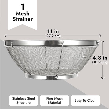 Juvale Stainless Steel Fine Mesh Strainer - Image 4