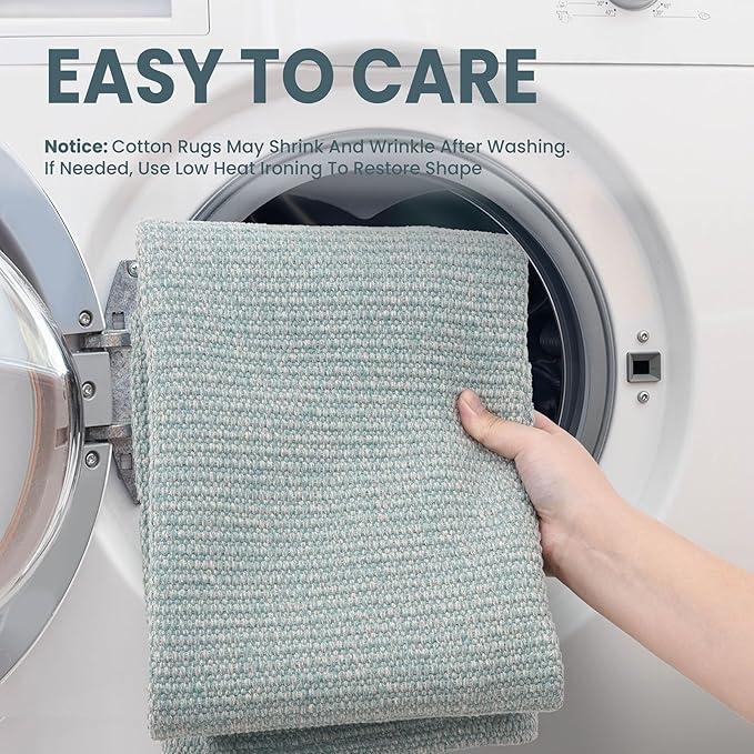 EARTHALL Washable Area Rug 4x6 Ft Non Slip Rugs - Image 3
