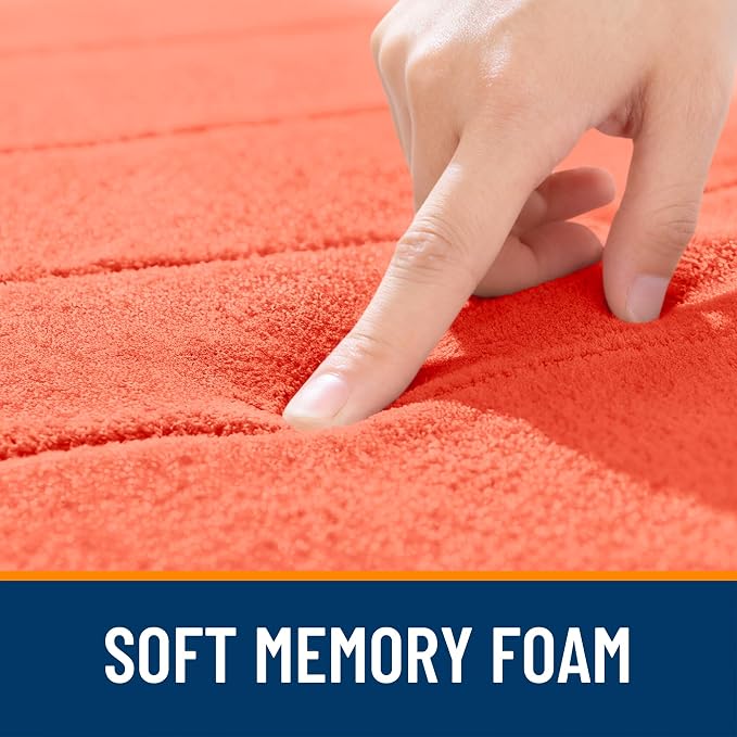 OLANLY Memory Foam Long Bathroom Rugs Runner 44x20, Super Soft Absorbent Bath - Image 5