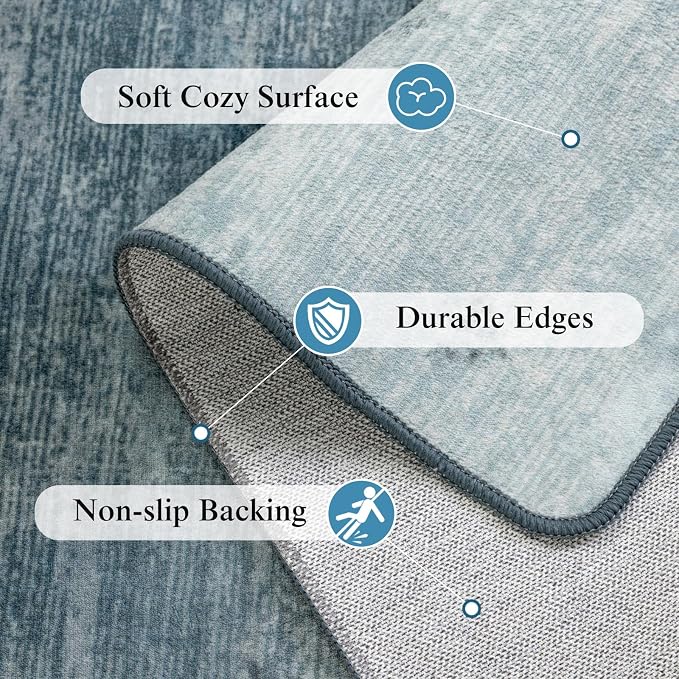 LIANLAM Washable Rug 8x10 Area Rugs - Image 9