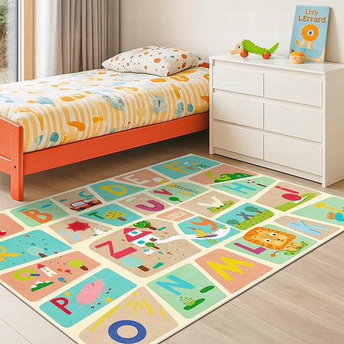 3x5 Alphabet Rug for Kids by HazoHaus