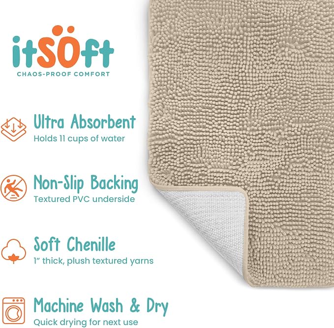 Dog Rugs for Muddy Paws 47x21 | Cleaner Mud Free Floors | Muddy Dogs Mats for - Image 6