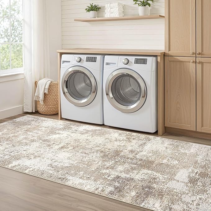 Runner Rug Kitchen Washable Rugs: 2x5 Non-Slip Abstract Soft Modern Stain - Image 7