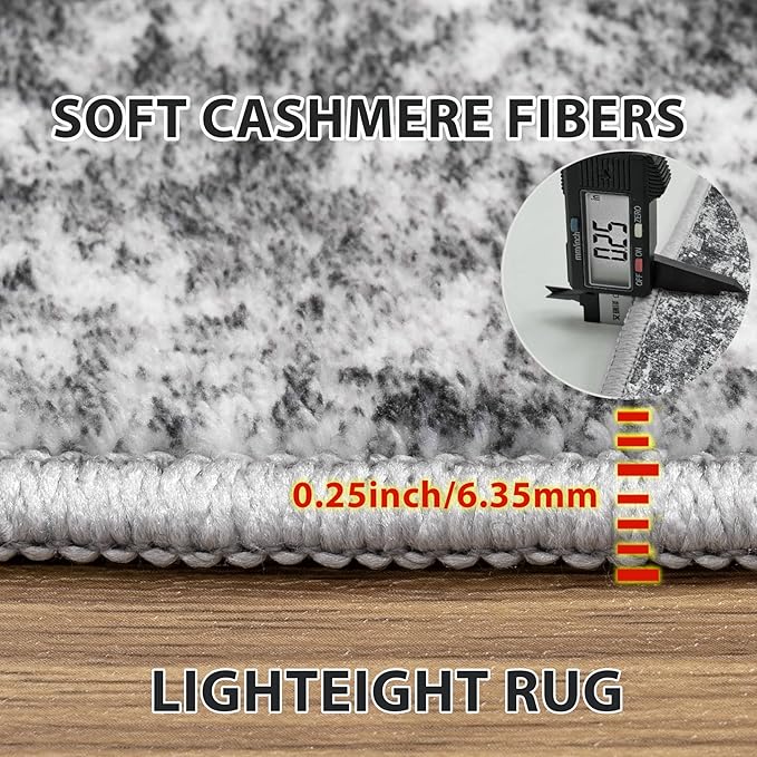 6x9 Area Rugs for Living Room Rug Washable: Abstract Rug for Dining Room - Image 6