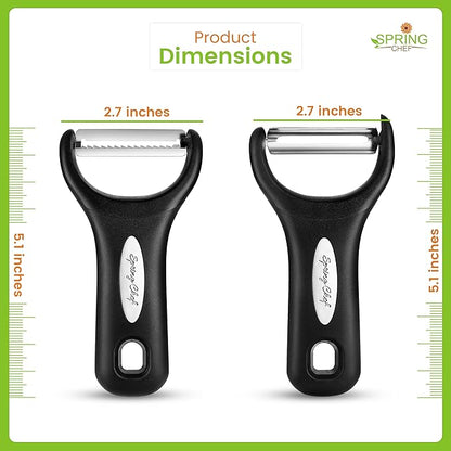 Spring Chef Premium Y & Vegetable Julienne Peeler Set - Image 8