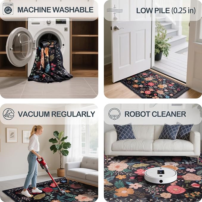 Washable 2'6" x 10' Runners for Hallways, Non Slip Long Floor Runner for Kitchen - Image 6