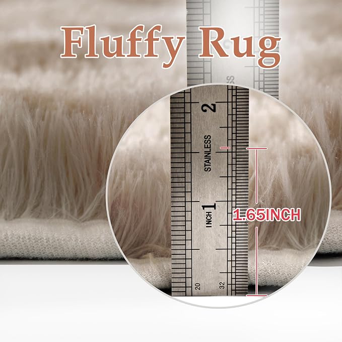 PureCozy Brown 5x8 Area Rug for Living Room Washable Non Slip Neutral Soft - Image 4