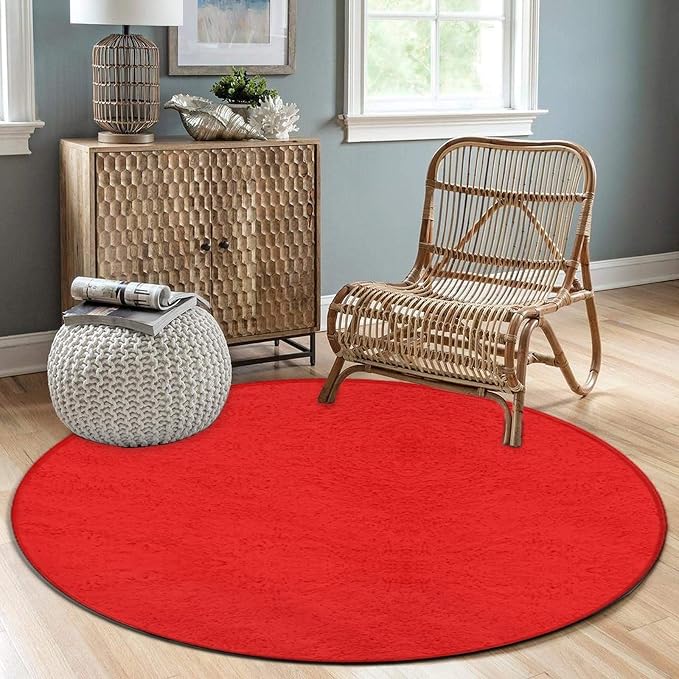 Large Round Area Rug Home Decor Modern Bathroom Rug Kitchen Office Circle Rug - Image 3