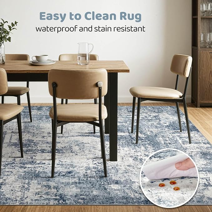 6X9 Area Rugs Living Room: Washable Large Abstract Soft Rug Stain Resistant - Image 6