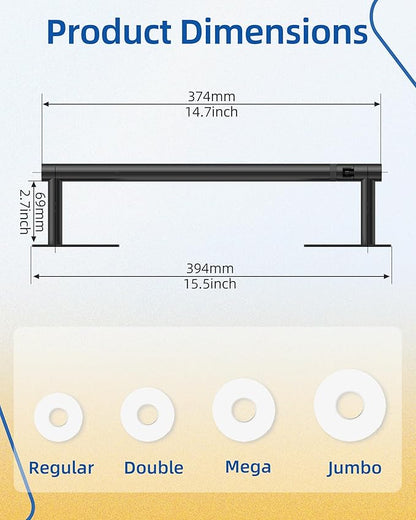 RUACQ Paper Towel Holder Under Cabinet, Wall Mounted or Adhesive Stainless - Image 6