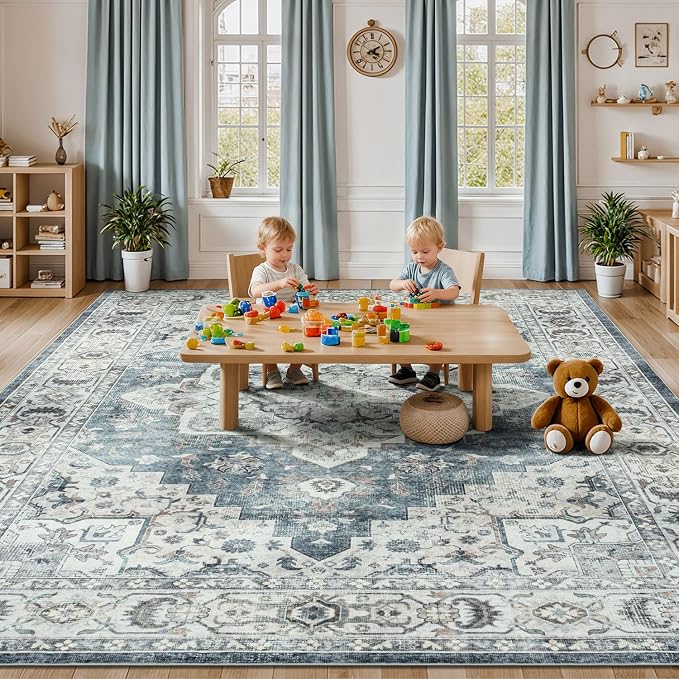 Lessymo Large Area Rugs for Living Room, Soft 6x9 Washable Rug for Bedroom - Image 5