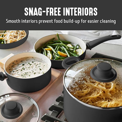 GreenLife 16 Piece Nonstick Cookware Set, Soft Grip Non-Toxic PFAS-Free Ceramic - Image 3