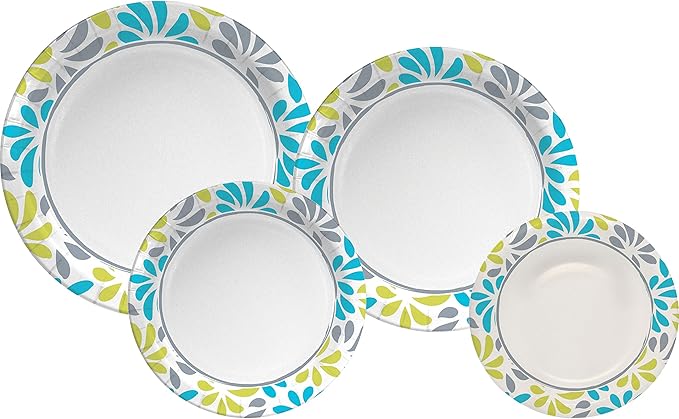 Genuine Joe Printed Paper Plates, 7" (Pack of 500)