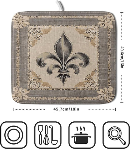 Giwawa Mardi Gras Dish Drying Mat - Image 2