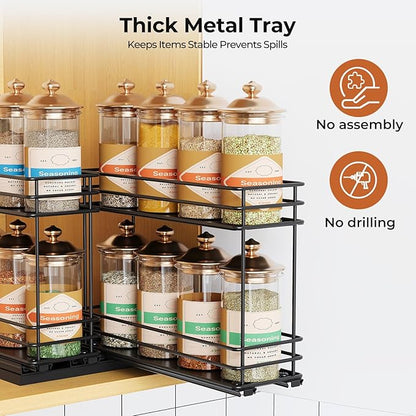 Mystozer Pull Out Spice Rack Organizer - Image 6