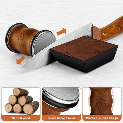 Rolling Knife Sharpener Tool Kit, Diamond&Ceramic Knife Sharpening System Set - Image 4