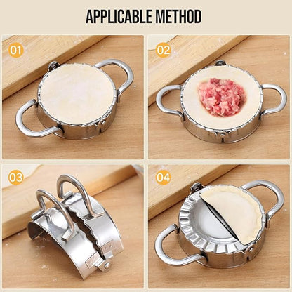 Stainless Steel Dumpling Ravioli Maker Press, 2 Pack Pierogi Mold - Image 5