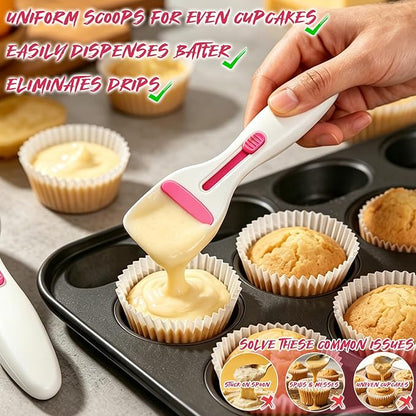 2pcs Pink Pastry Scoop Batter Dispenser - Image 3