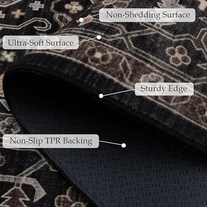 Ruaruarug Washable Area Rug 5x7 - Image 5