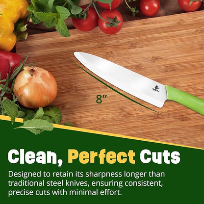 Durable Ceramic Knife for Chopping Vegetables & Fruits, 8” Non-Reactive and - Image 5