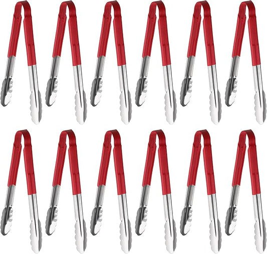 New Star Foodservice 35773 12-Inch Utility Spring Tongs, Stainless Steel by NewStarFoodservice