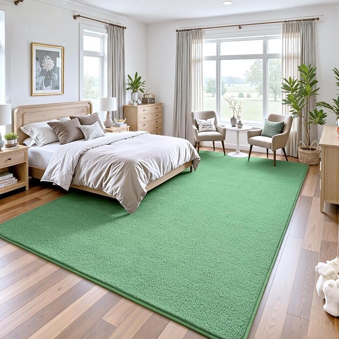 Keeko 4x6 Sage Green Area Rugs for Bedroom, Soft Modern Living Room Rug Indoor - Image 4