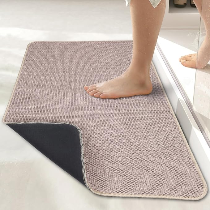 Bosap Bath Mat, Ultra Thin Bathroom Runner Rugs, Large Bath Mats - Image 6