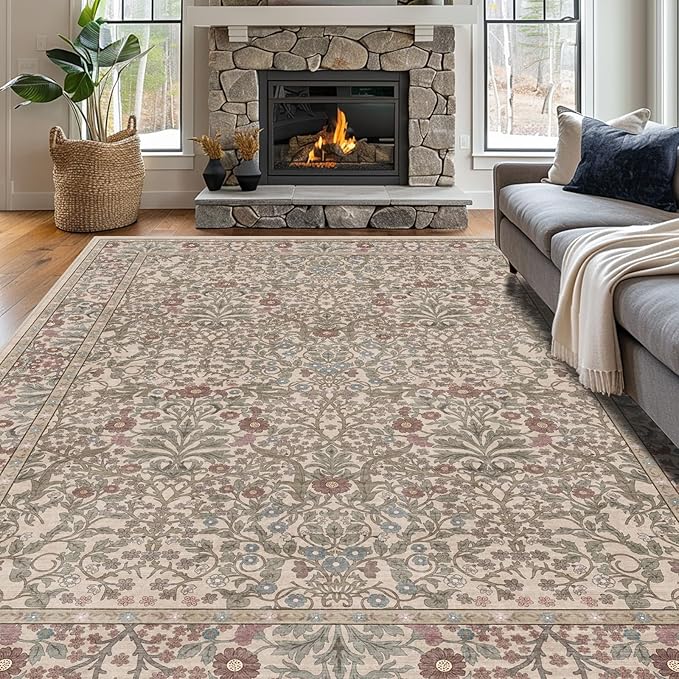 Area Rug for Living Room, 10x12 Large Washable Rugs for Dining Room, Non Slip - Image 4