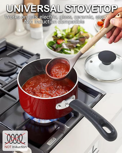Cook N Home Non Stick Sauce Pan, 2 Quarts Saucepan - Image 3