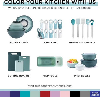 COOK WITH COLOR 4pc Plastic Mixing Bowl Set with Lids - Image 8