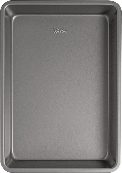 Wilton Silver Non Stick Oblong Cake Pan, Made without PFAS, Durable Steel - Image 4