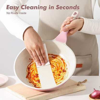SENSARTE Nonstick Ceramic Frying Pan 8-Inch, Healthy Non Toxic Skillet - Image 6