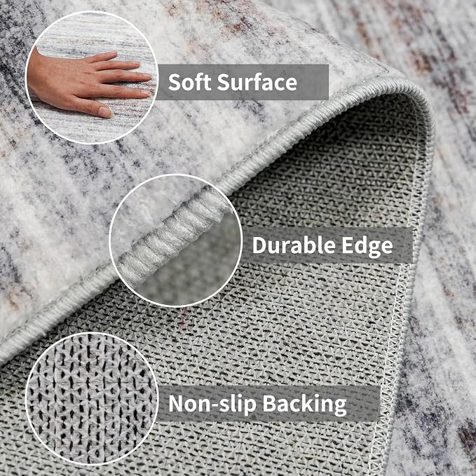 3x17 Washable Runner Rug for Hallway: Extra Long Runners for Entryway Living - Image 4