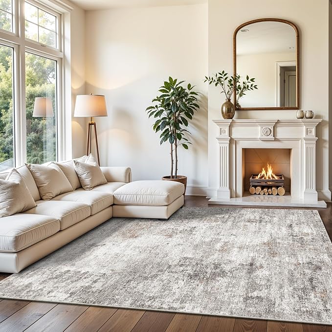 5x7 Non-Slip Machine Washable Area Rug - Image 3