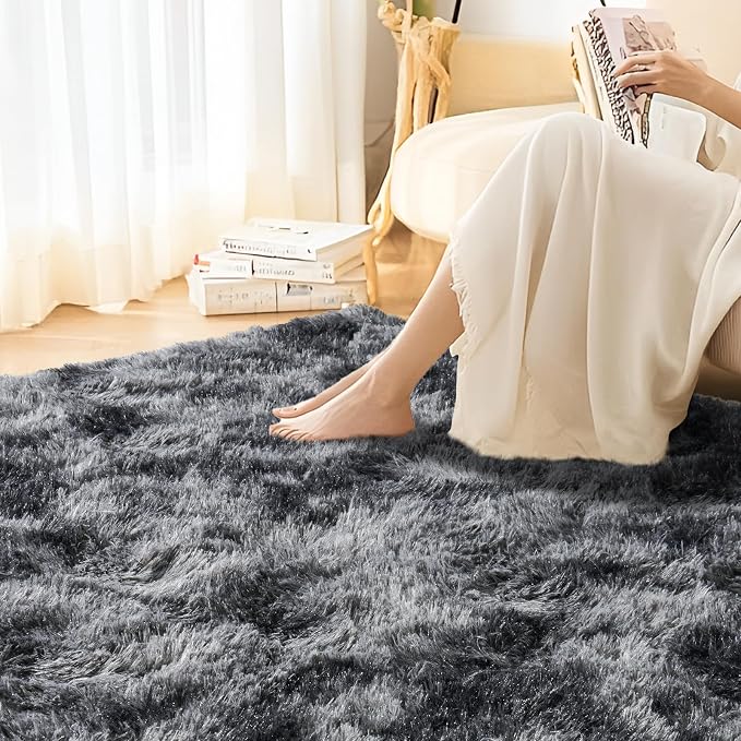 8x10 Area Rugs for Living Room, Ultra Soft Fluffy Large Shaggy Rug Carpet for - Image 6