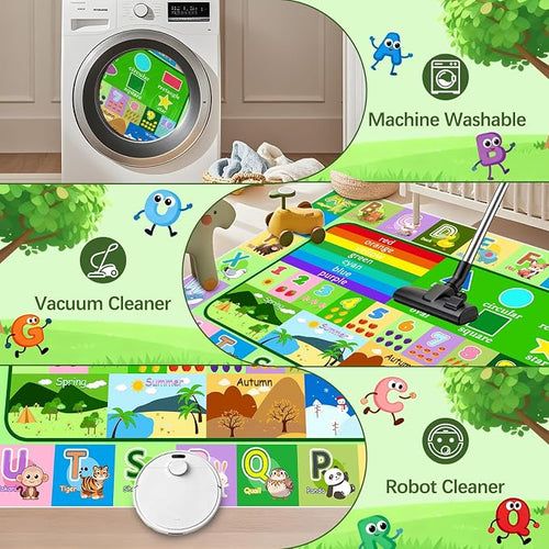 9x12 Feet Extra Large Kids Educational Rug - Image 2