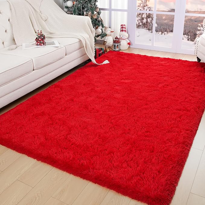 Chicrug Soft Area Rugs for Bedroom Living Room Plush Fluffy Rug 4x6 Feet - Image 6