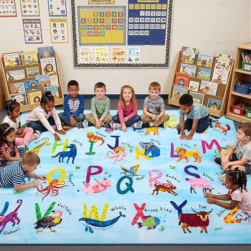3x5 ABC Classroom Rug for Kids Playroom, Alphabet Rug by Unknown