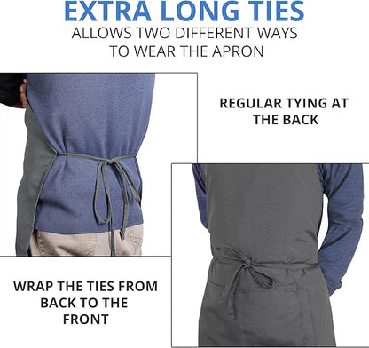 Utopia Kitchen 2 Pack Bib Apron, Adjustable - Image 6