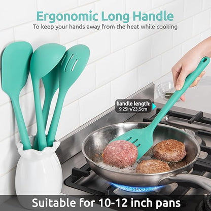 600ºF Heat Resistant Kitchen Utensil: U-Taste 13.6" Extra Long Silicone Cooking - Image 7