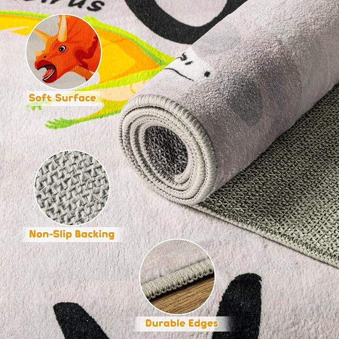 3x5 ABC Classroom Rug for Kids Playroom, Alphabet Rug - Image 5