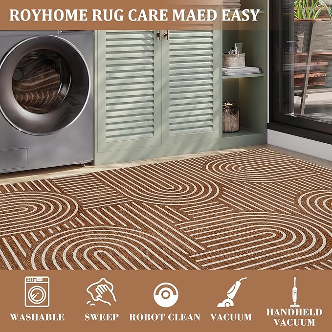 ROYHOME Washable Rug 4x6 Area Rugs - Image 5
