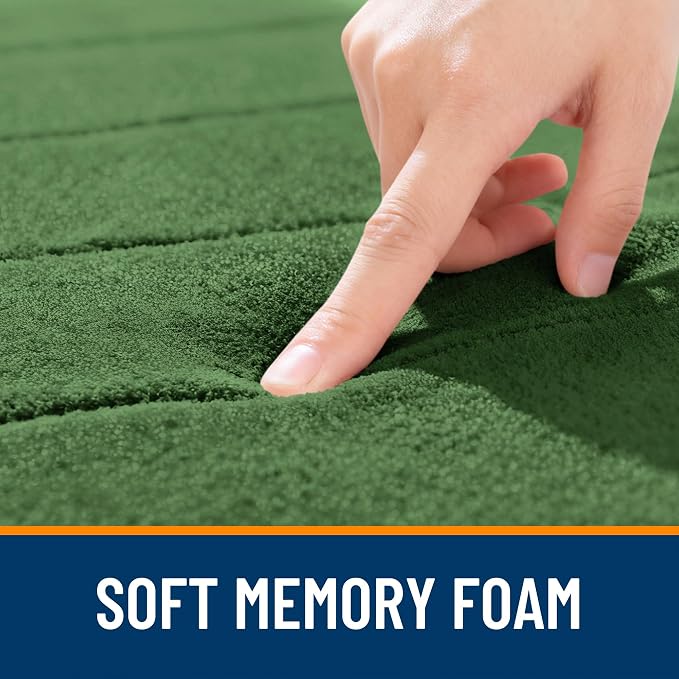 OLANLY Memory Foam Bath Mat 44x32, Super Soft Absorbent Bathroom Rugs, Quick Dry - Image 5