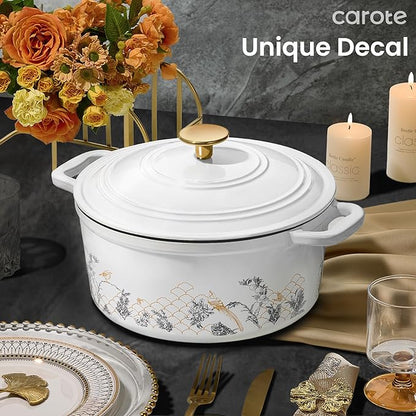 CAROTE 5QT Cast Iron Dutch Oven Pot - Image 7