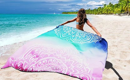 HIHOHO Beach Blanket Waterproof Sandproof Extra Large Beach Mat 79" X - Image 6