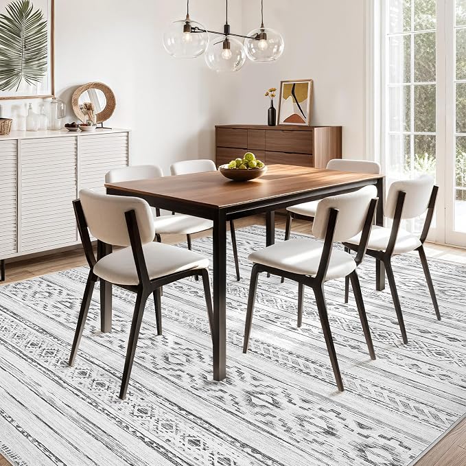 cotiled 8x10 Area Rugs Living Room Rug: Washable Boho Rugs - Image 8