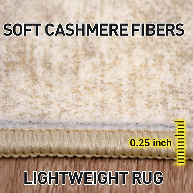 5x7 Area Rugs Washable Rug: Modern Abstract Living Room Rug Soft Anti-Skid Thin - Image 7