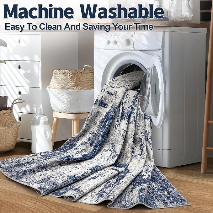 10x14 Area Rugs Living Room Rugs: Large Washable Rug - Image 5