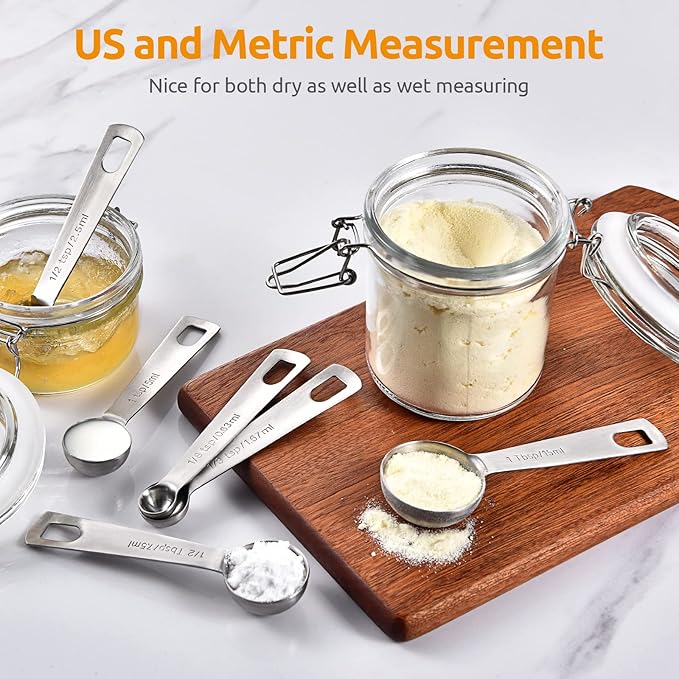 U-Taste 18/8 Stainless Steel Measuring Spoons Set: 7 Piece - Image 8