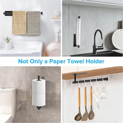 UREZORGEAR 2nd Gen Paper Towel Holder Under Cabinet No Drilling, Self Adhesive - Image 7
